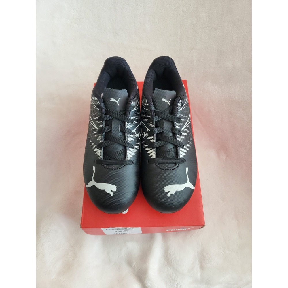 NEW PUMA Kids ATTACANTO FG/AG Soccer Cleats Size 13 Black Box